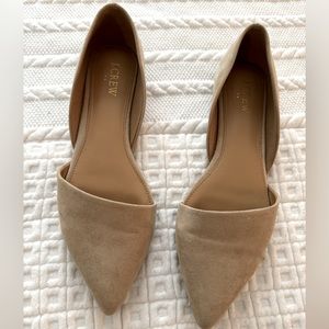 Zoe sueded d'Orsay flats (8.5)— Saddle